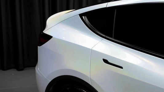 Diamond Laser White Vinyl Wrap