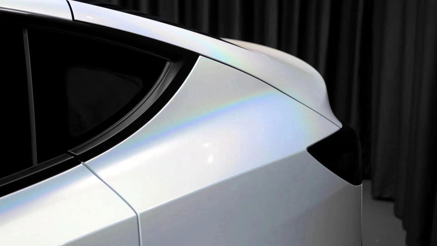 Diamond Laser White Vinyl Wrap