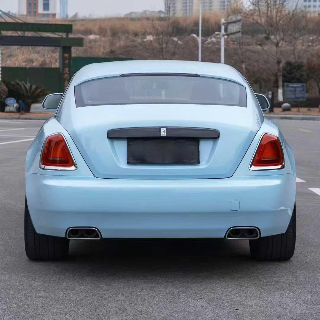 Gloss Crystal Binchuan Blue Vinyl Wrap CS