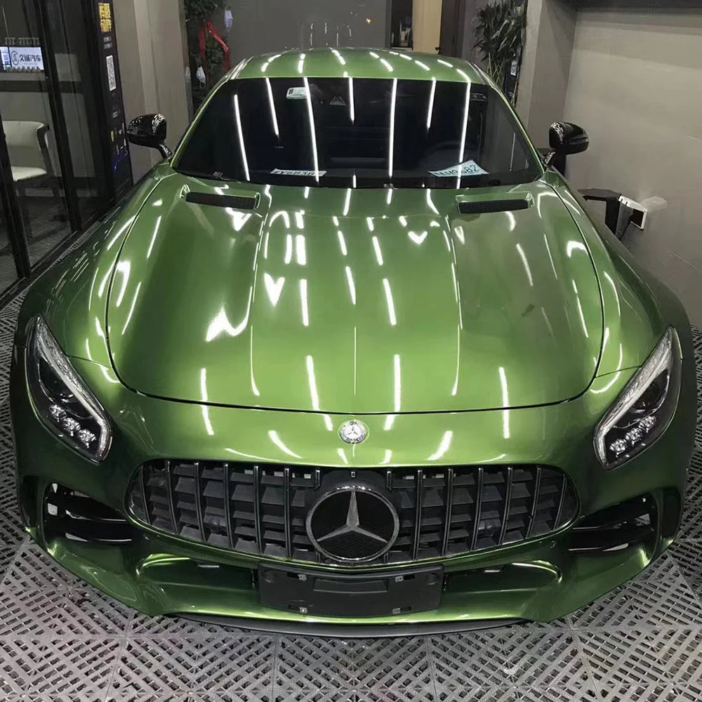 Gloss Metallic Green Auto Vinyl Wrap