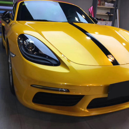 Gloss Metallic Yellow Vinyl Wrap
