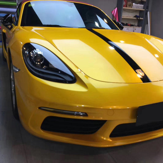 Gloss Metallic Yellow Vinyl Wrap