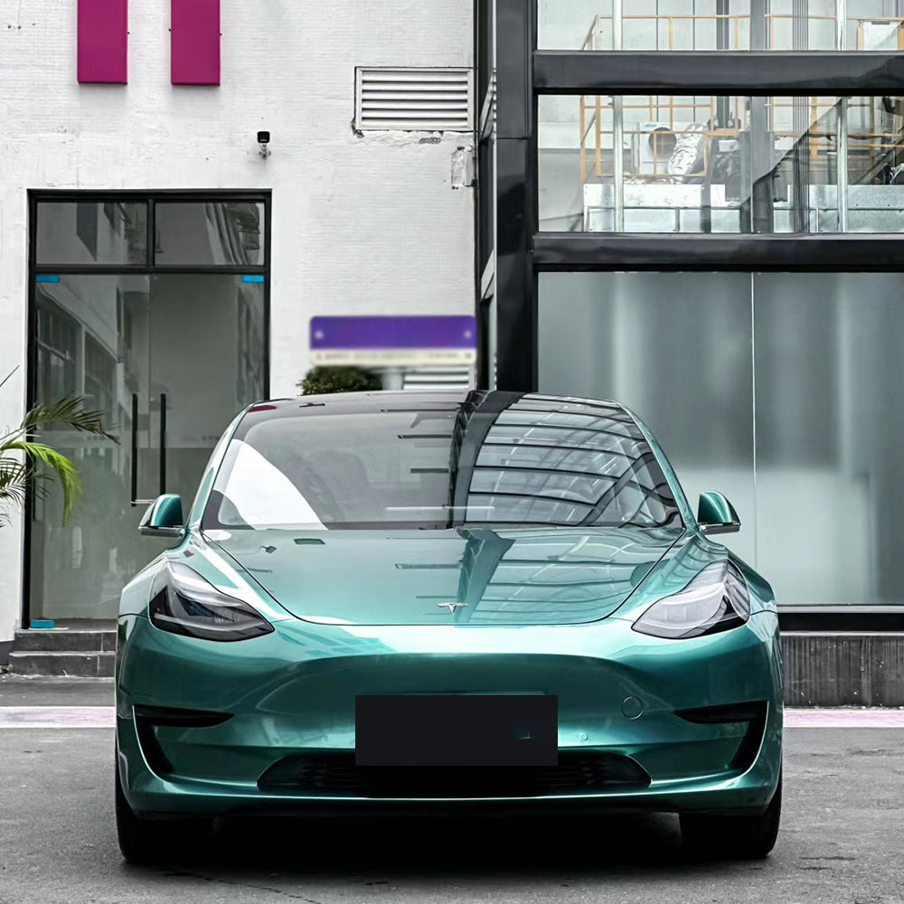Liquid Metallic Peacock Green Car Wrap
