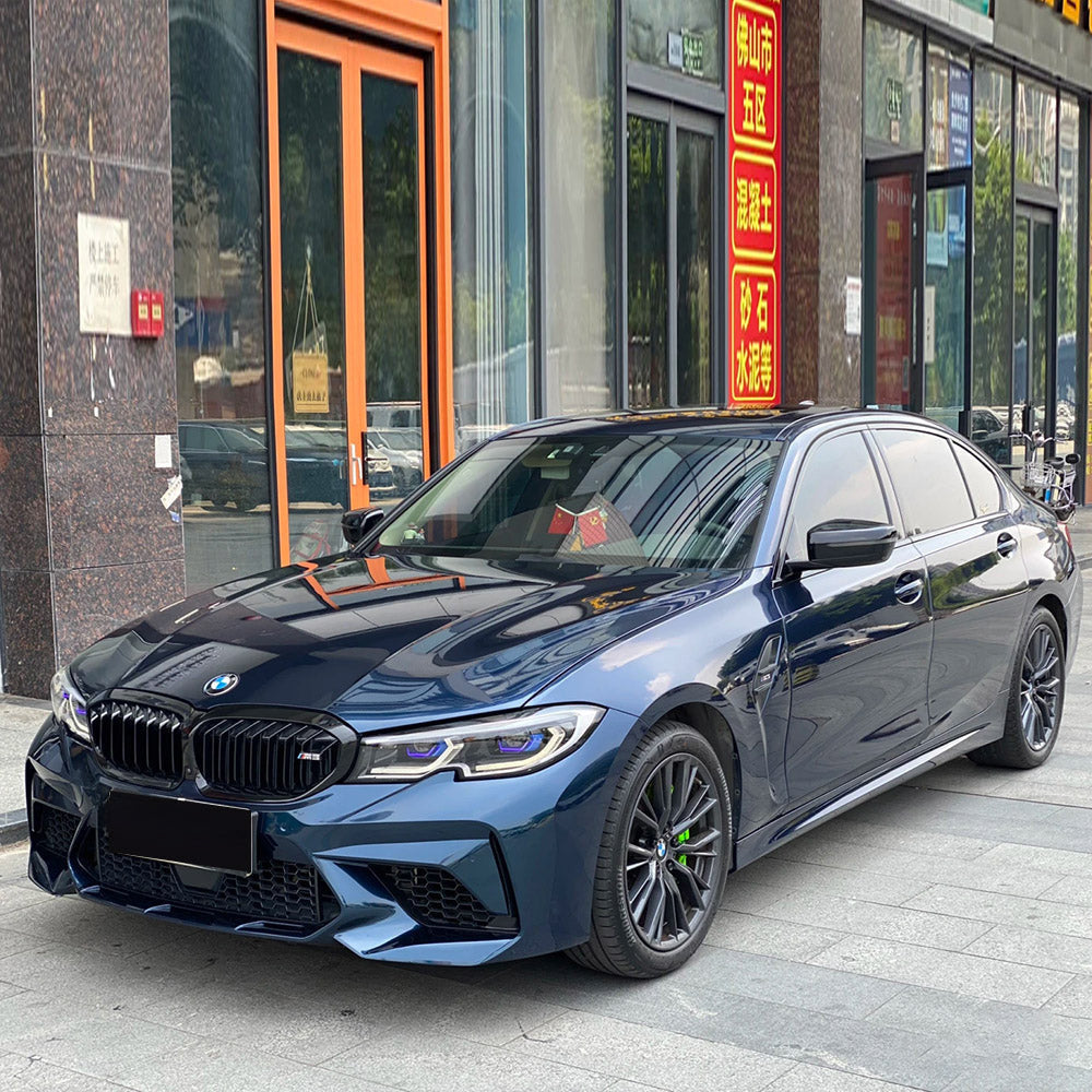 Gloss Paint Metallic Midnight Blue Car Wrap