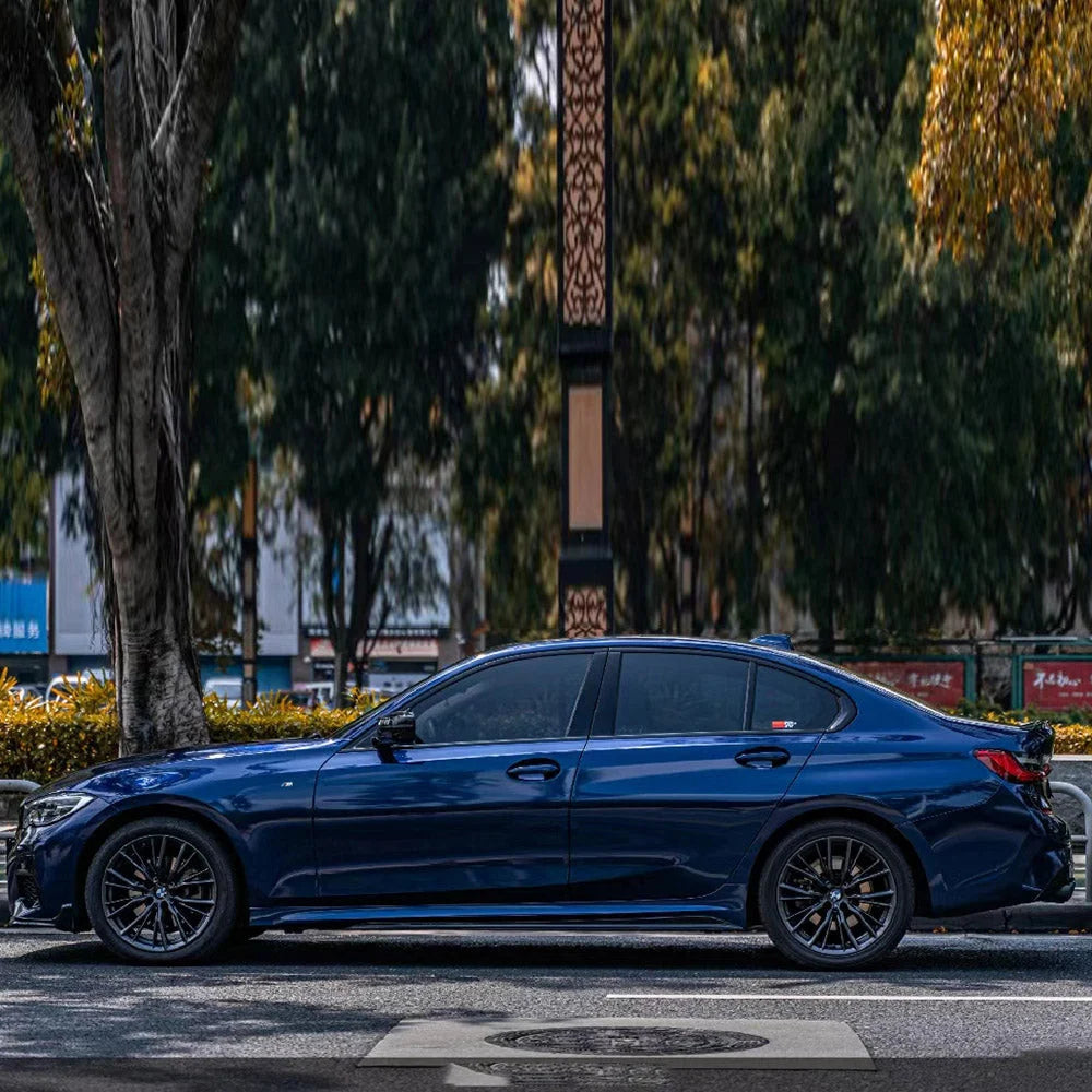 Gloss Metallic Stone Blue Vinyl Wrap