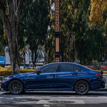 Gloss Metallic Stone Blue Vinyl Wrap