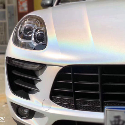 Gloss White Iridescent Car Vinyl Wrap