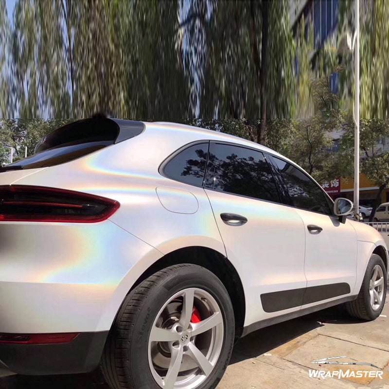 Gloss White Iridescent Car Vinyl Wrap