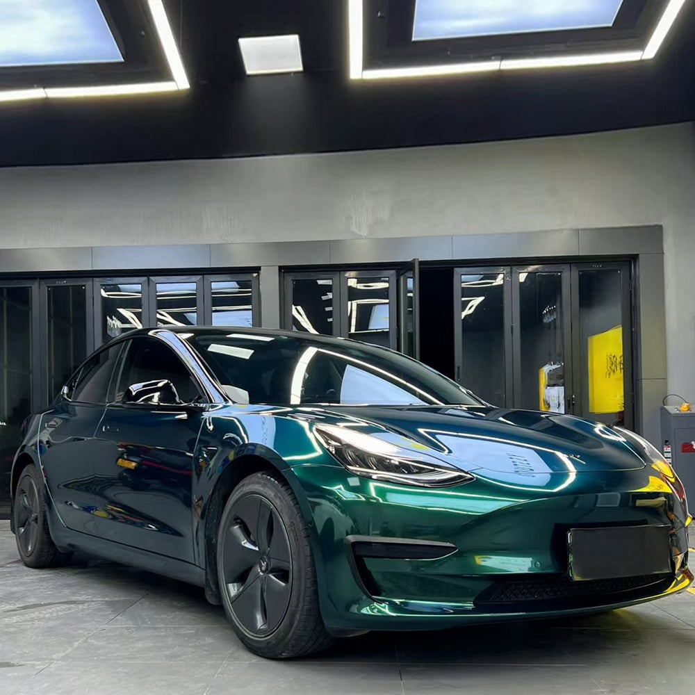 Gloss Heavy Metal Emerald Green Car Wrap