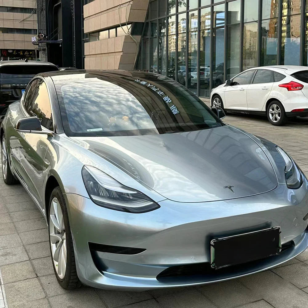 Liquid Metallic Grey Car Wrap