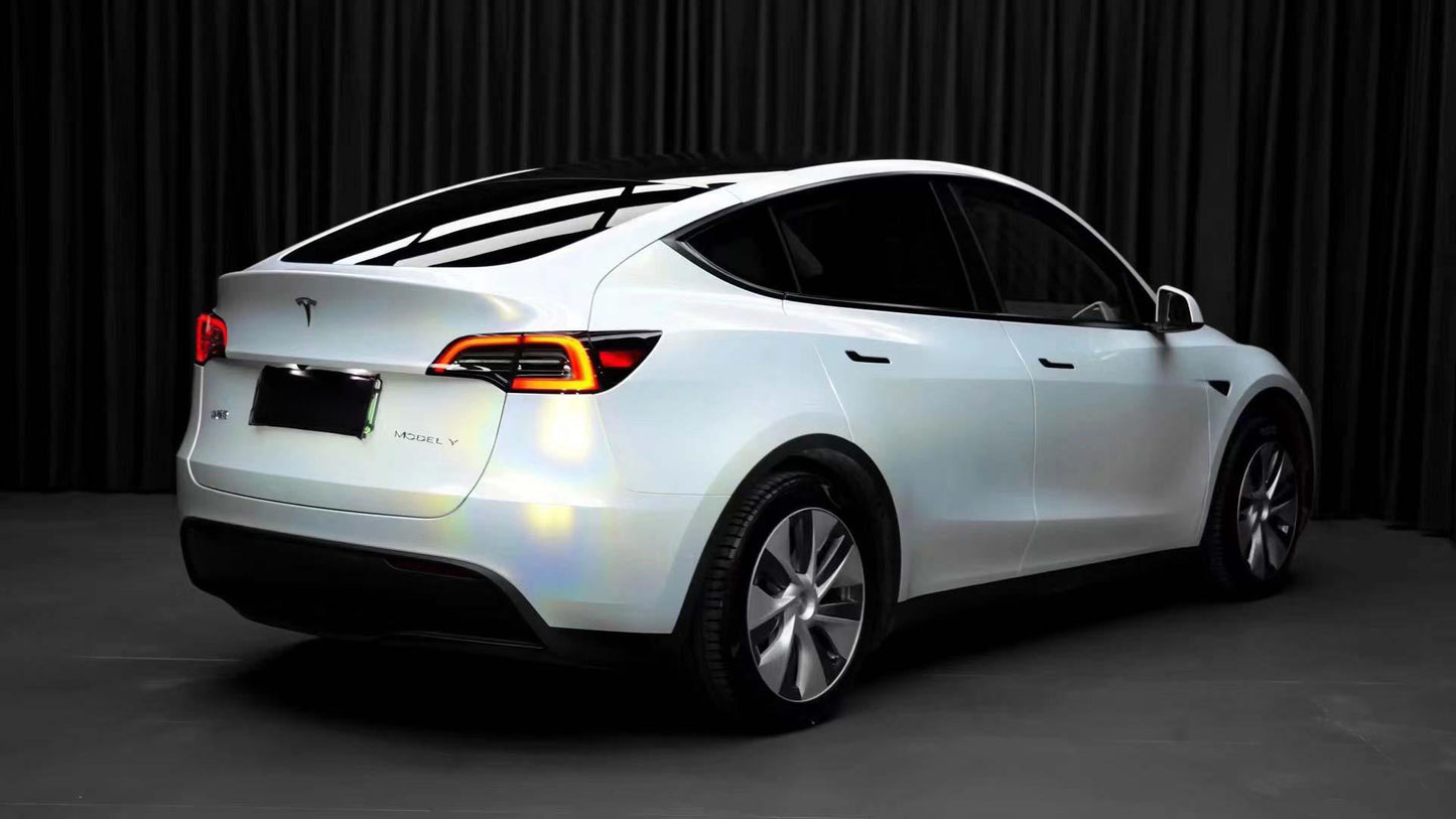 Diamond Laser White Vinyl Wrap