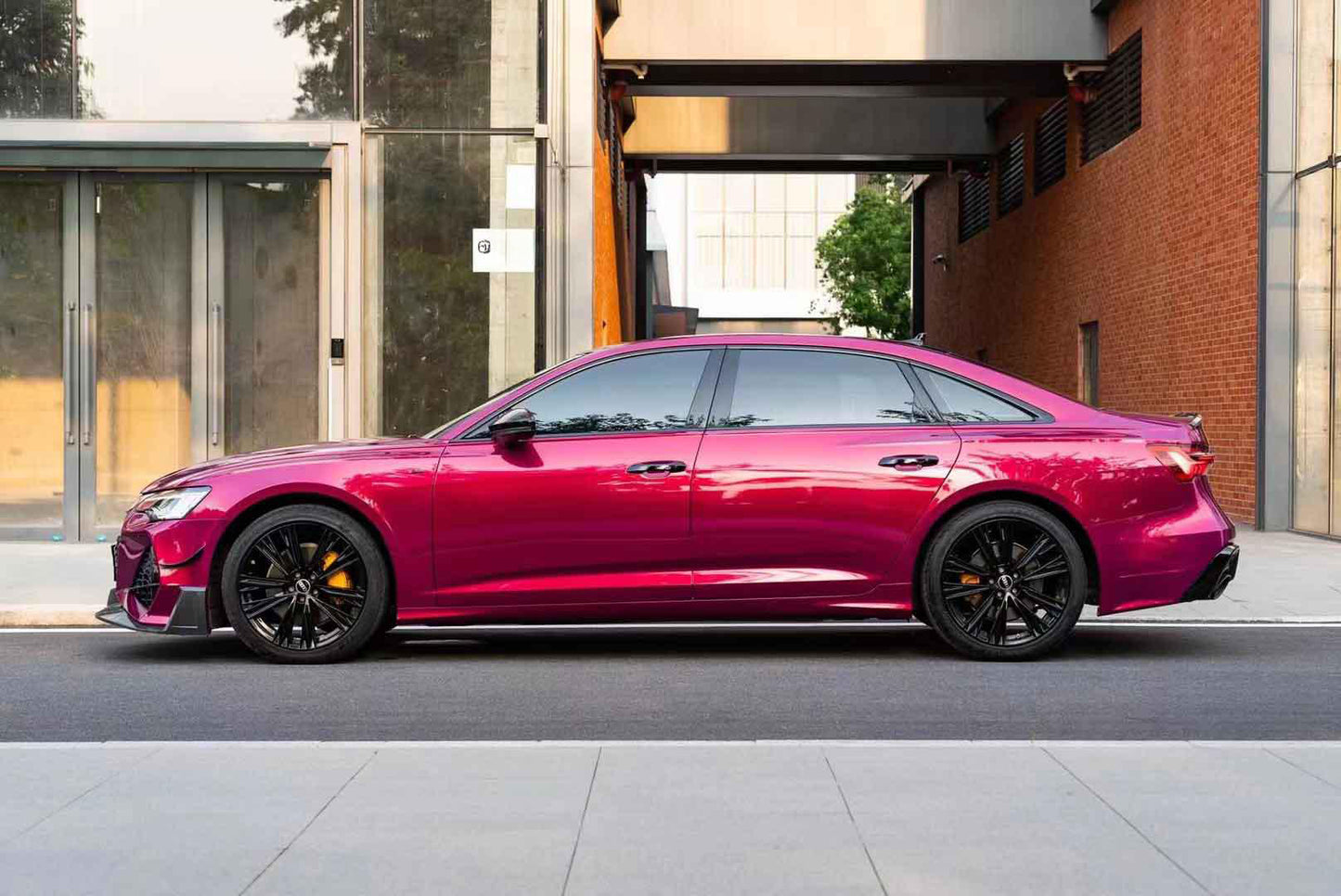 Glossy Glazed Crimson Red Vinyl Wrap