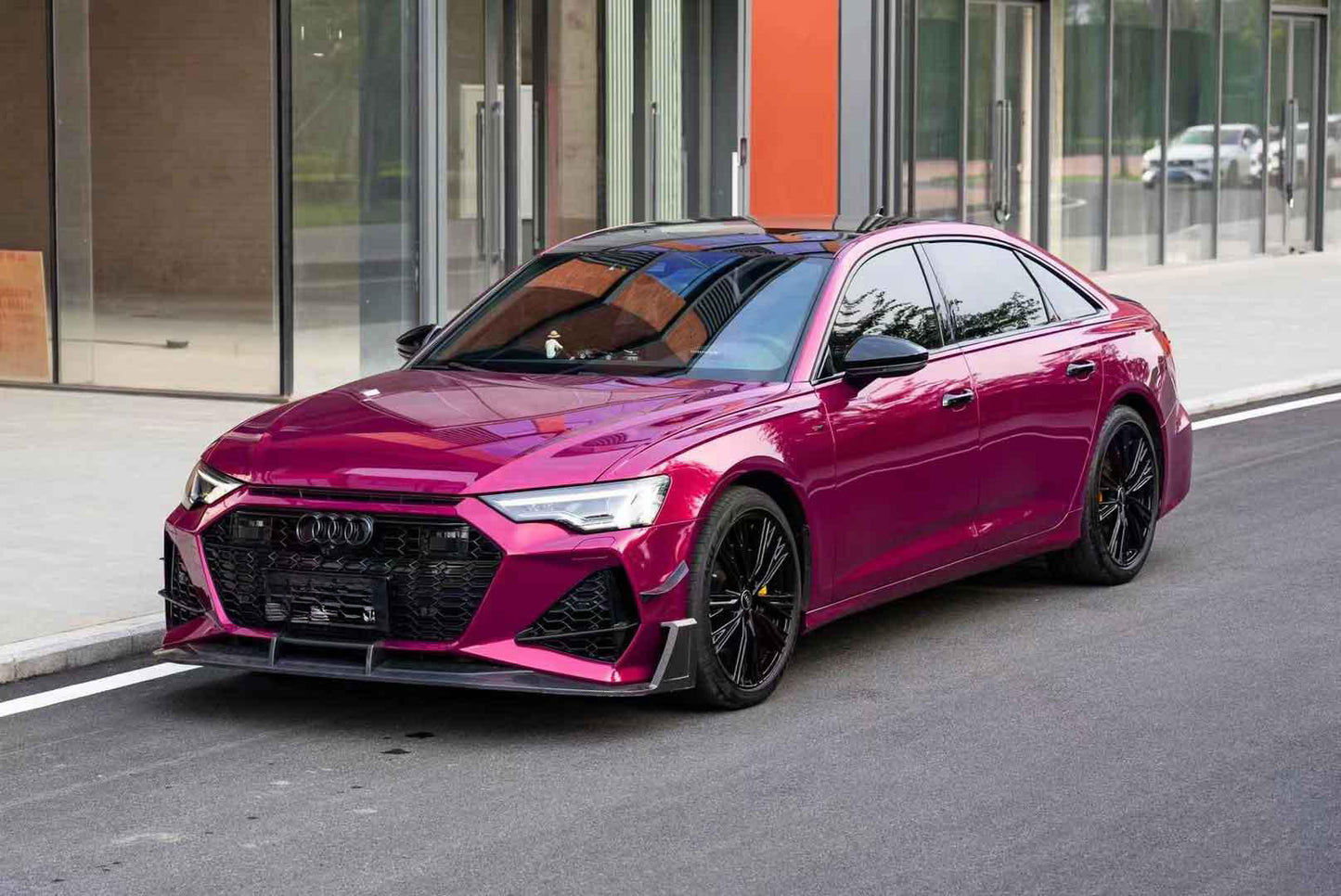Glossy Glazed Crimson Red Vinyl Wrap