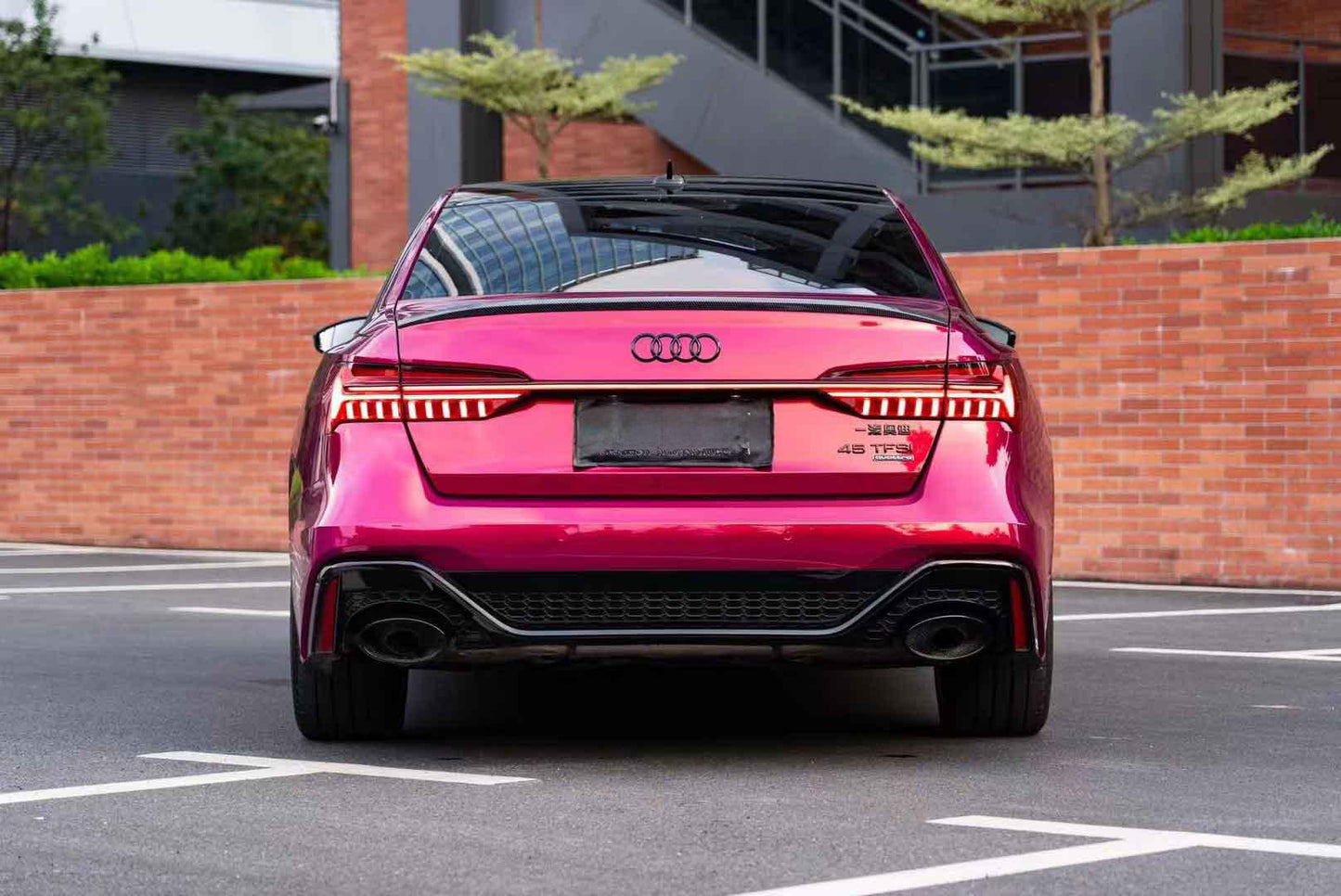 Glossy Glazed Crimson Red Vinyl Wrap