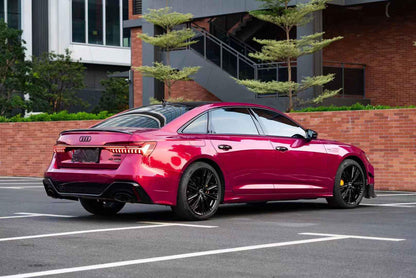 Glossy Glazed Crimson Red Vinyl Wrap