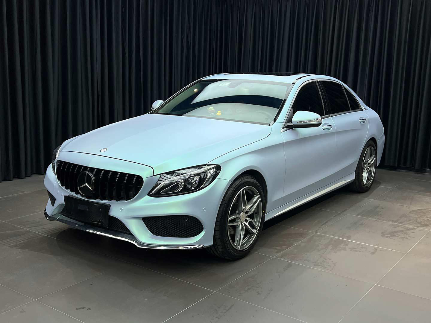 Glossy Mountain blue green Vinyl Wrap Color Shift