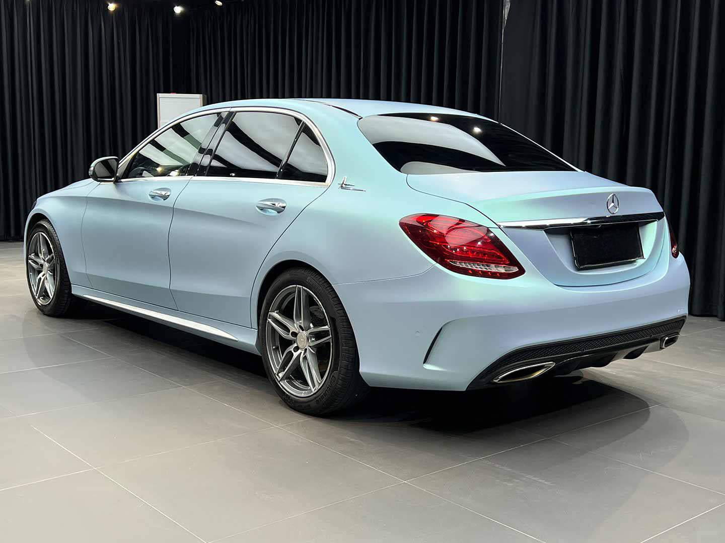 Glossy Mountain blue green Vinyl Wrap Color Shift