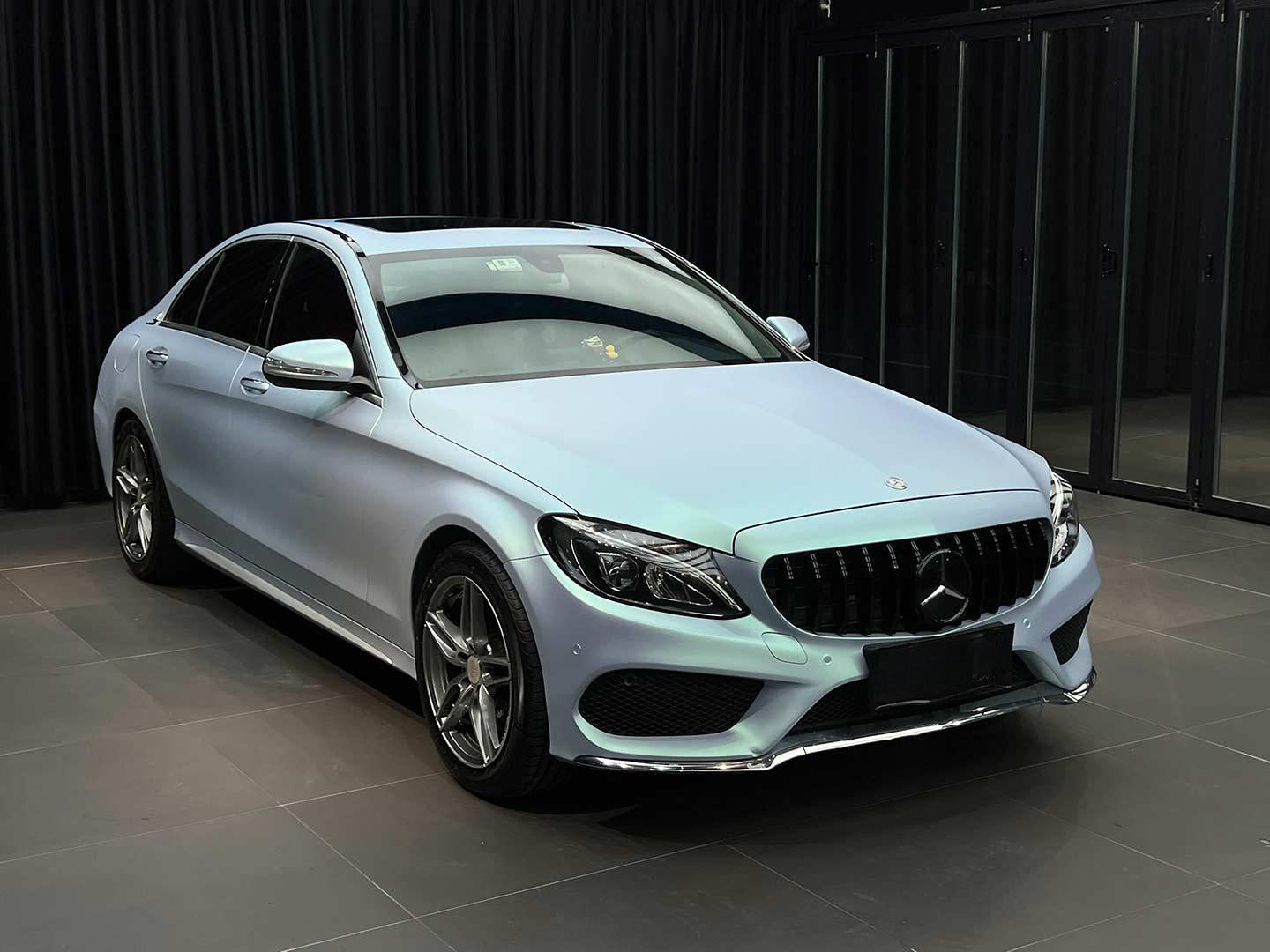 Glossy Mountain blue green Vinyl Wrap Color Shift