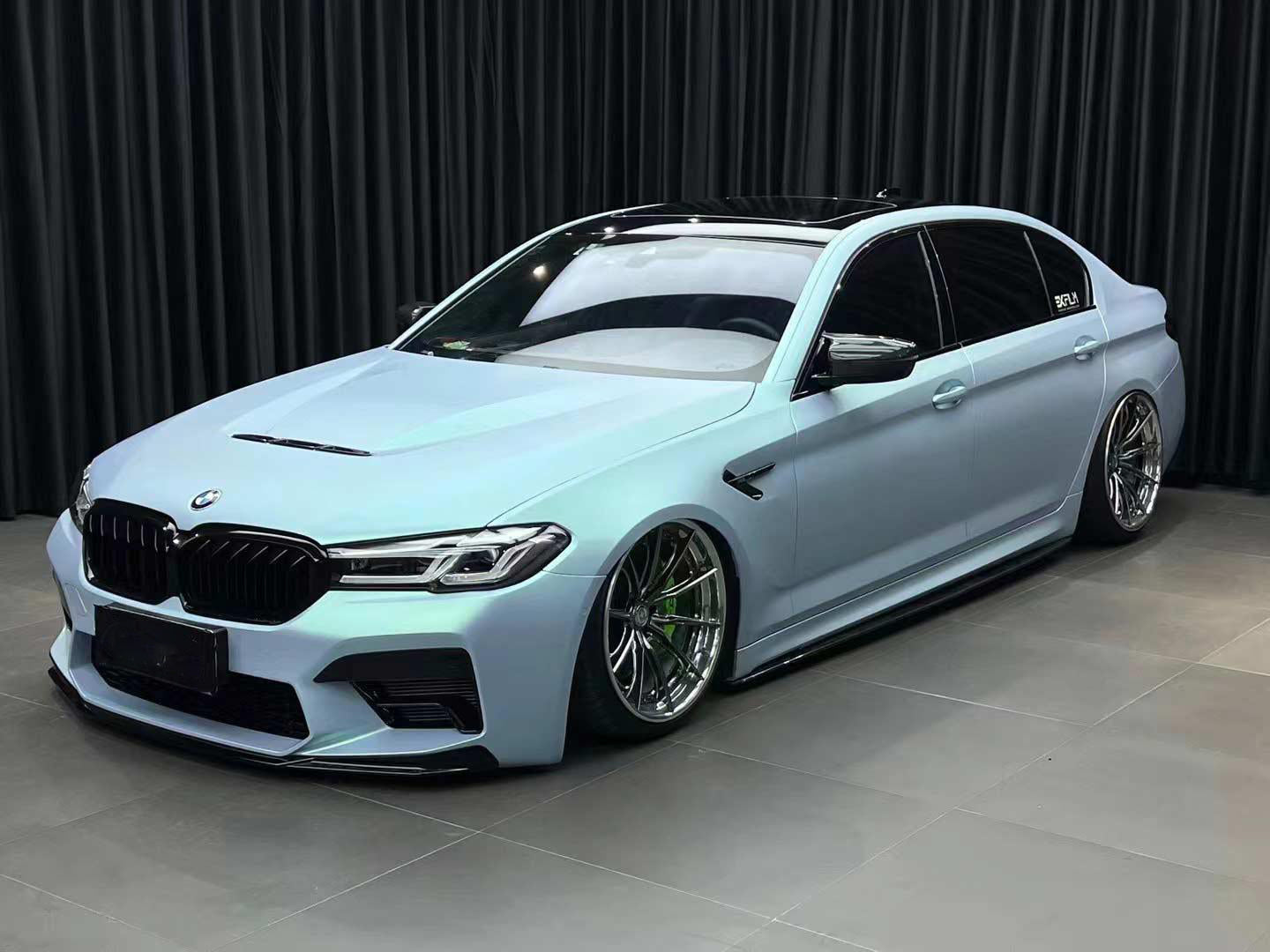 Matte Mountain blue&green Color Shift Vinyl Wrap