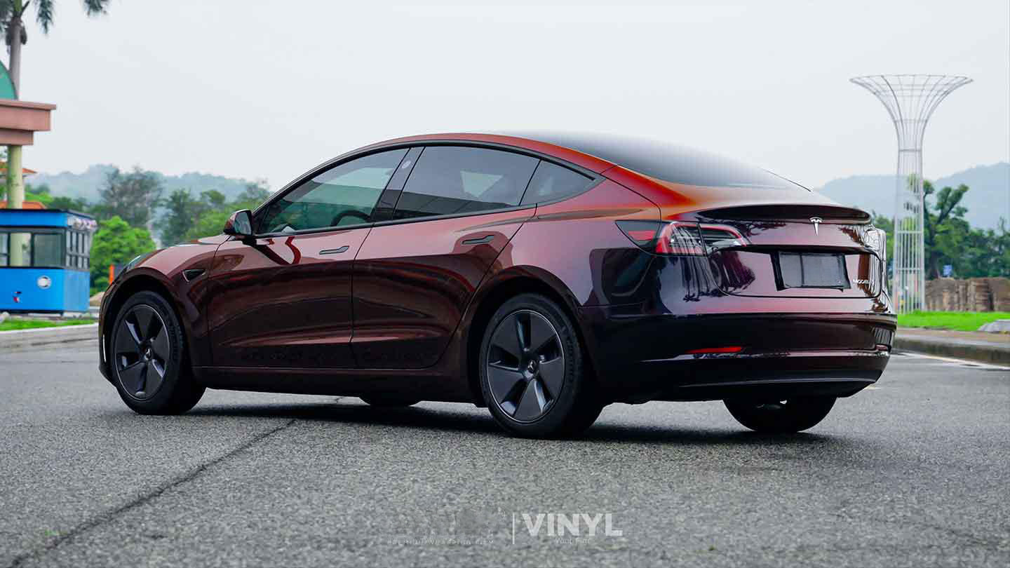 Gloss ‌Mystic Streaming Red Vinyl Wrap Color Shift