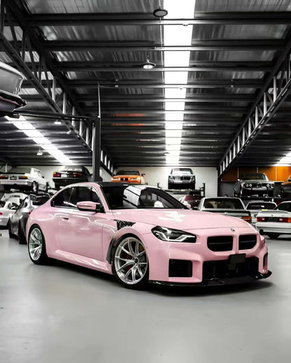 Glossy Misty Pink Vinyl Wrap PET inner