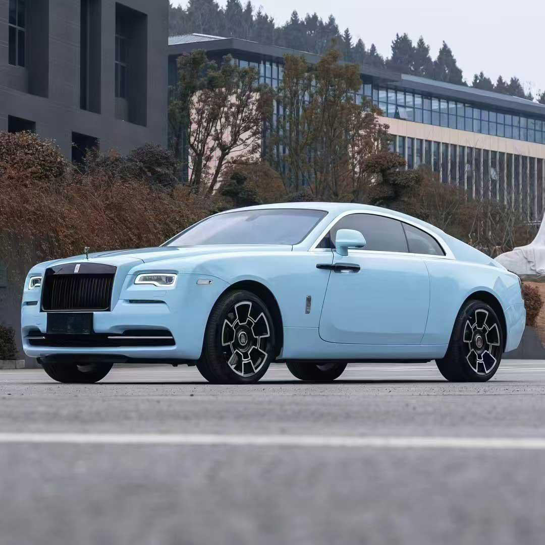 Gloss Crystal Binchuan Blue Vinyl Wrap CS