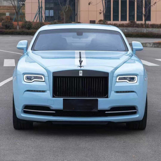 Gloss Crystal Binchuan Blue Vinyl Wrap CS