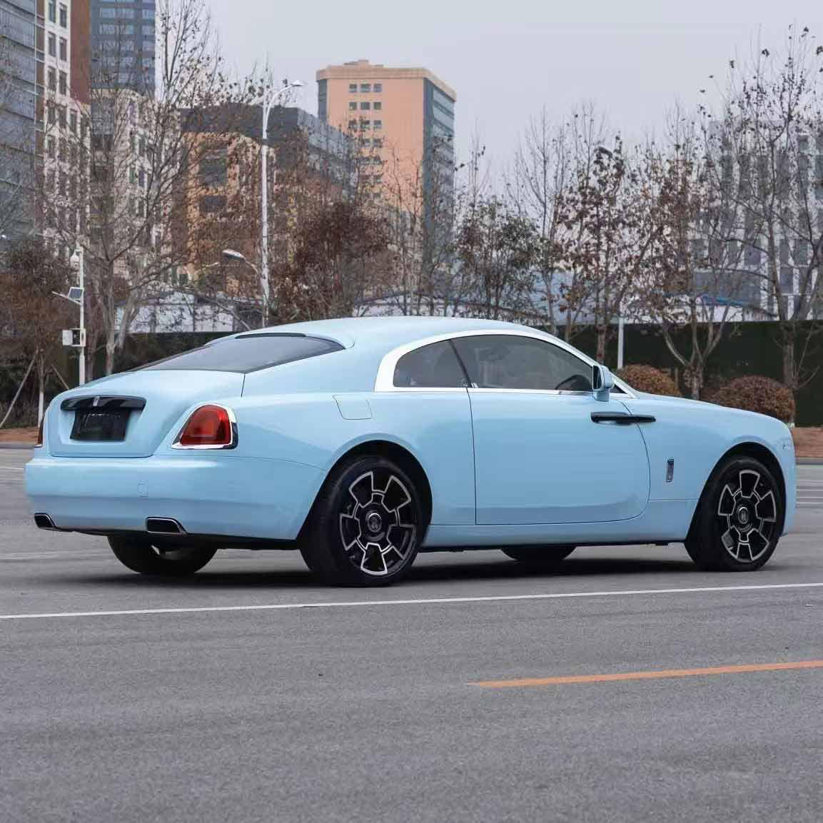 Gloss Crystal Binchuan Blue Vinyl Wrap CS