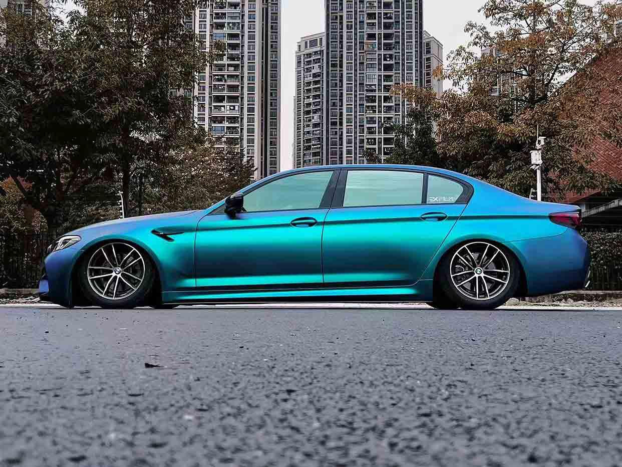 Color Shift Malachite Green Vinyl Wrap HCS